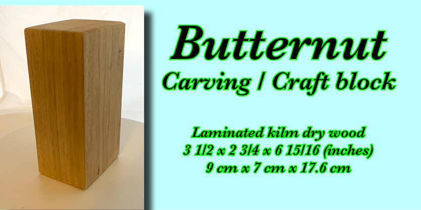 butternut carving block